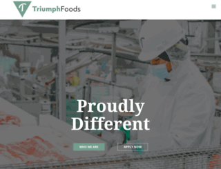 triumphfoods.com screenshot