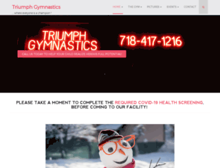 triumphgymnastics.com screenshot