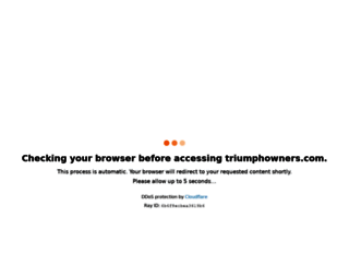 triumphowners.com screenshot