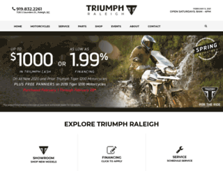 triumphraleigh.com screenshot