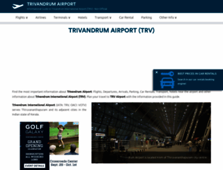 trivandrumairport.com screenshot