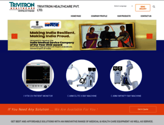 trivitronhealthcare.co.in screenshot