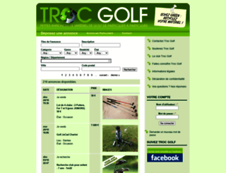 troc-golf.fr screenshot