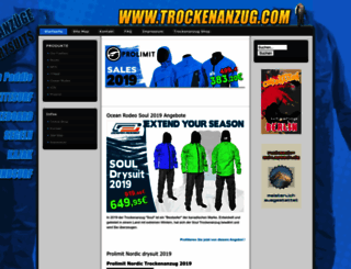 trockenanzug.com screenshot