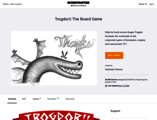trogdor.projectdomino.com screenshot