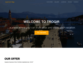 trogir-apartment.com screenshot