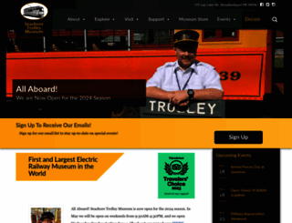 trolleymuseum.org screenshot