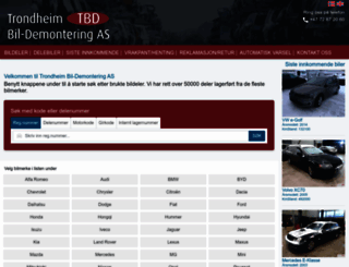 trondheimbildemontering.no screenshot