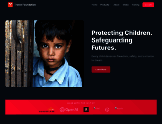 troniefoundation.org screenshot