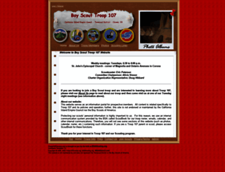 troop107corona.org screenshot