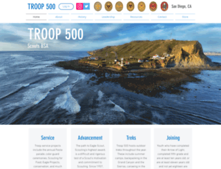 troop500.com screenshot