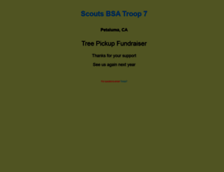 troop7trees.com screenshot