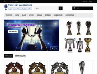 trophieswarehouse.com screenshot