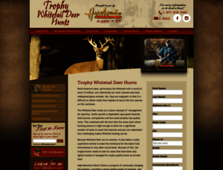 trophywhitetaildeerhunt.com screenshot