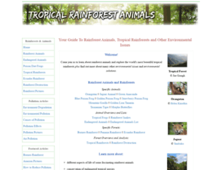 tropical-rainforest-animals.com screenshot