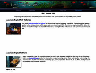 tropicalfishandaquariums.com screenshot