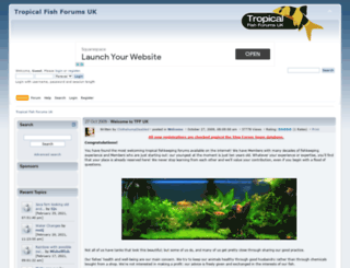 tropicalfishforums.co.uk screenshot