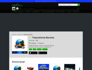 tropicalisimabachata.radio.de screenshot