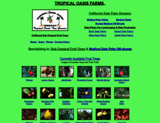 tropicaloasisfarms.com screenshot