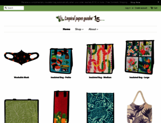 tropicalpapergarden.com screenshot