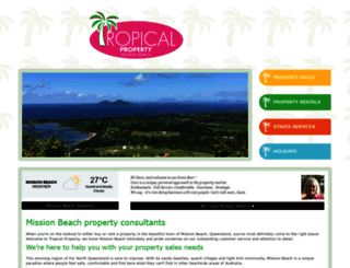 tropicalproperty.com.au screenshot