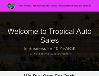 tropicalsales.com screenshot