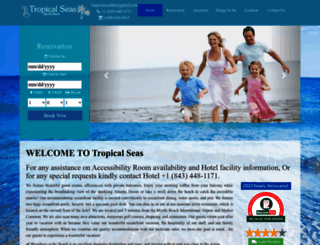 tropicalseashotel.com screenshot