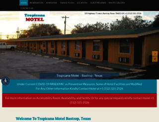 tropicanamotelbastrop.com screenshot