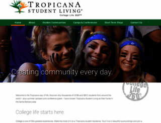 tropicanastudenthousing.com screenshot