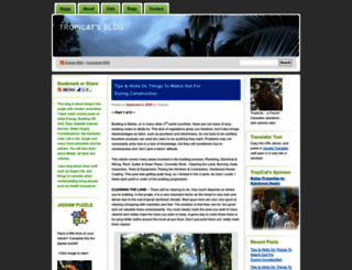 tropicat.wordpress.com screenshot