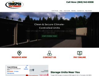 trosperstorage.com screenshot