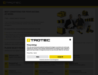 trotec.com screenshot