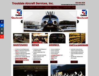 troutdaleaircraft.com screenshot