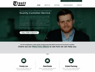 trouttlawfirm.com screenshot