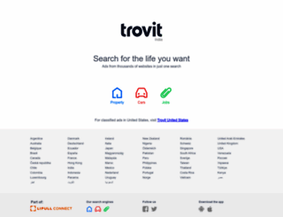 trovit.in screenshot