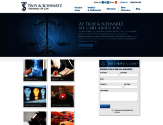troyandschwartzlaw.com screenshot