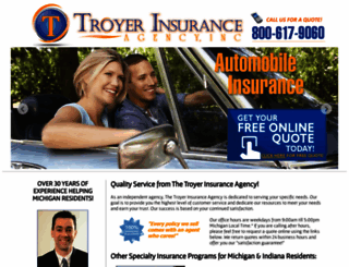 troyerinsurance.com screenshot