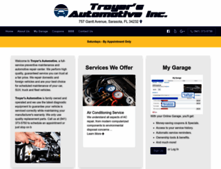 troyersautomotive.com screenshot
