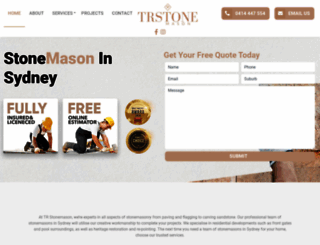 trstonemason.com.au screenshot