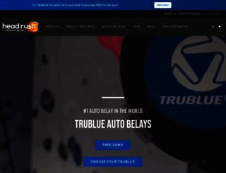 trublueclimbing.com screenshot