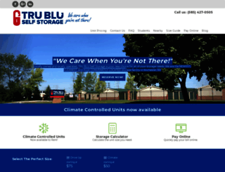 trubluselfstorage.com screenshot