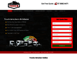 truck-wreckers-brisbane.com.au screenshot