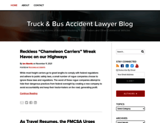 truckandbusaccidentlawyers.com screenshot