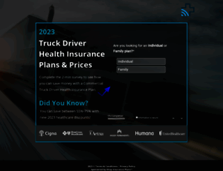 truckdrivershealthinsurance.com screenshot
