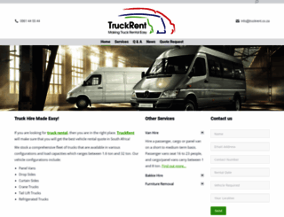 truckrent.co.za screenshot