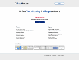 truckrouter.com screenshot