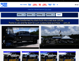 trucks.gibsontruckworld.com screenshot