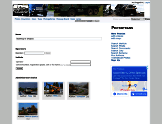trucks.phototrans.eu screenshot