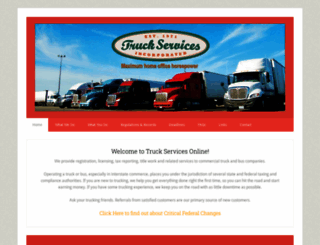 truckservicesonline.com screenshot