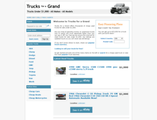 trucksforagrand.com screenshot